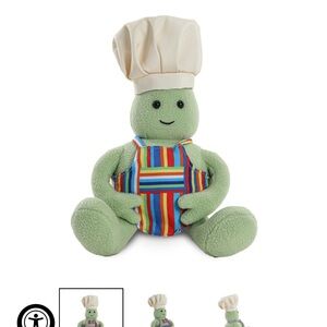 Tiny chef kid robot stuffed toy still in package